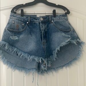 NWT One Teaspoon Denim Frayed Hem Women's Shorts